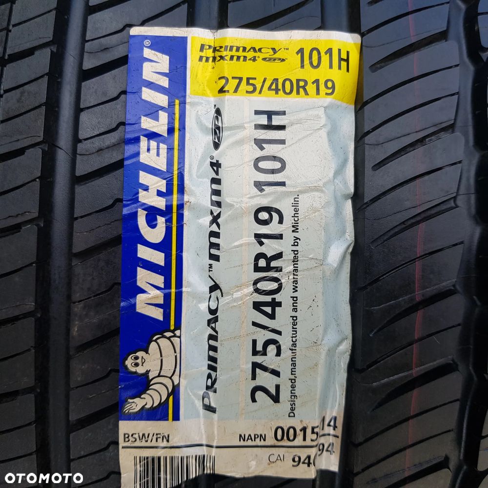 2x 275/40R19 Michelin Primacy MXM4 ZP MOE Para opon letnich Poznań - 3