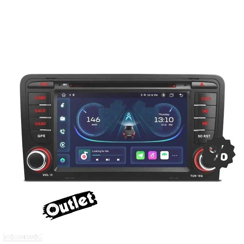 M000329L2 AUTO RADIO GPS 2DIN ANDROID 12 OCTA-CORE PARA AUDI A3 8P 8PA 03-12 USB - 1