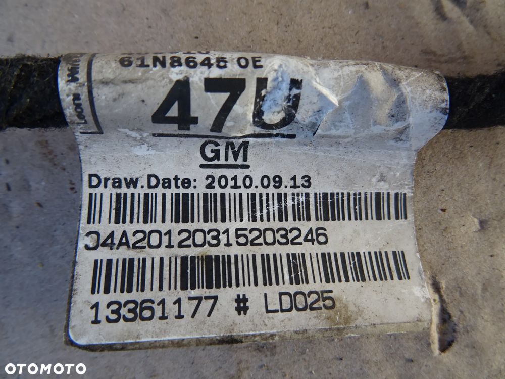 OKABLOWANIE WIĄZKA INSTALACJA ELEKTRYCZNA ZDERZAKA PRZÓD 4 x PDC OPEL ZAFIRA C - 4