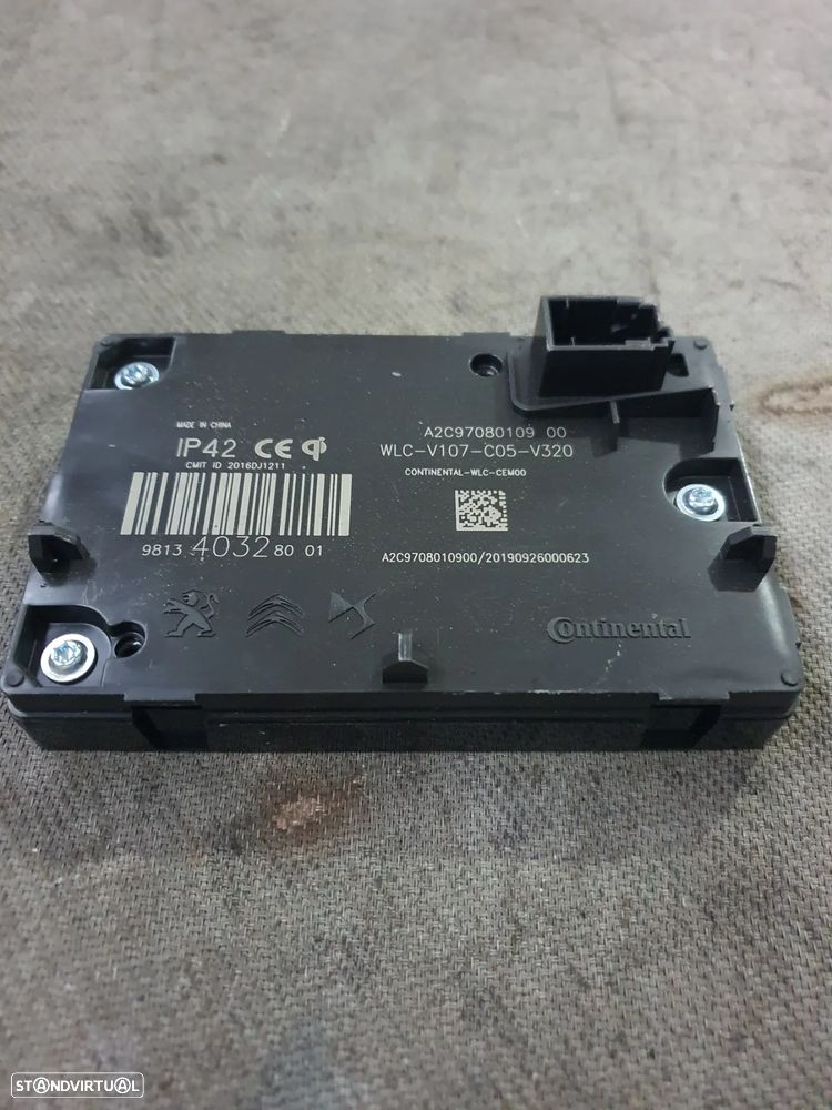 MODULO CARREGAMENTO S/FIO PEUGEOT 3008 II / 9813403280