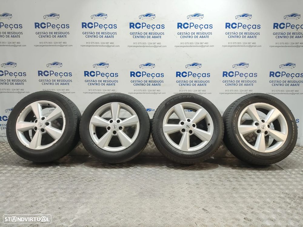 Conjunto de jantes 17 Nissan Qashqai J10 6,5J ET40 5x114,3 Original - 1