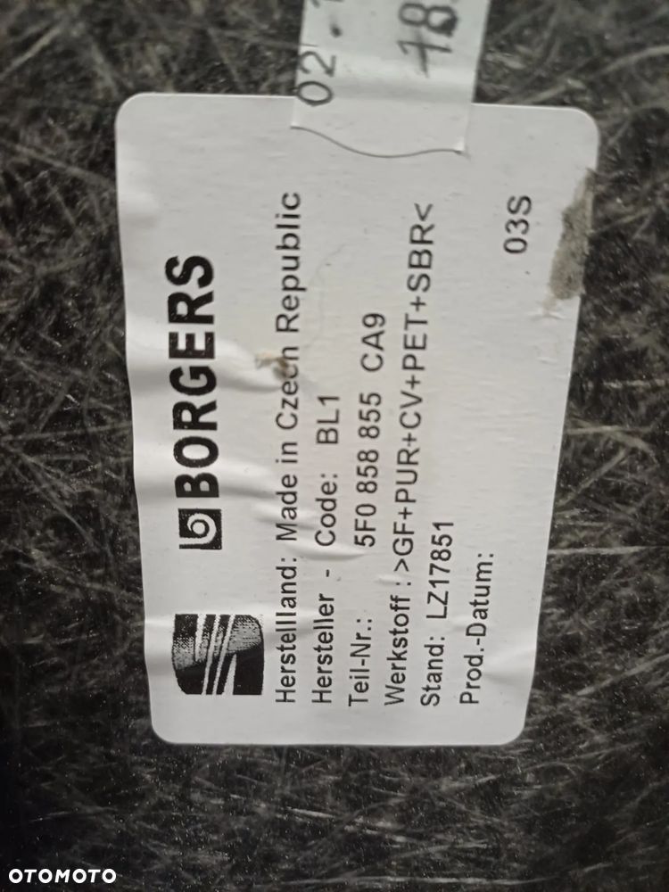 PODŁOGA BAGAŻNIKA MATA LEON 5f0858855 wykładzina seat cupra - 2