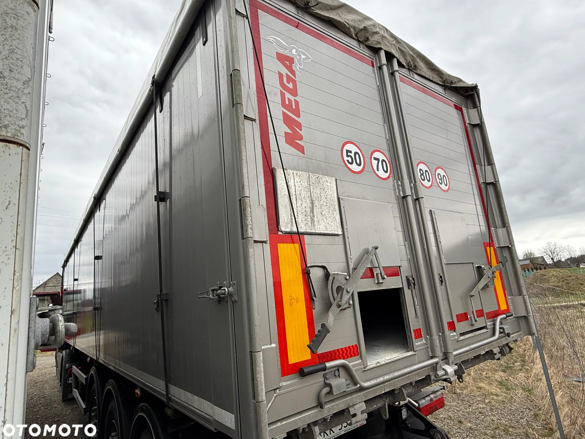 Mega Naczepa Wywrotka Aluminiowa 50m3 klapo-drzwi. Mega Benalu - 13