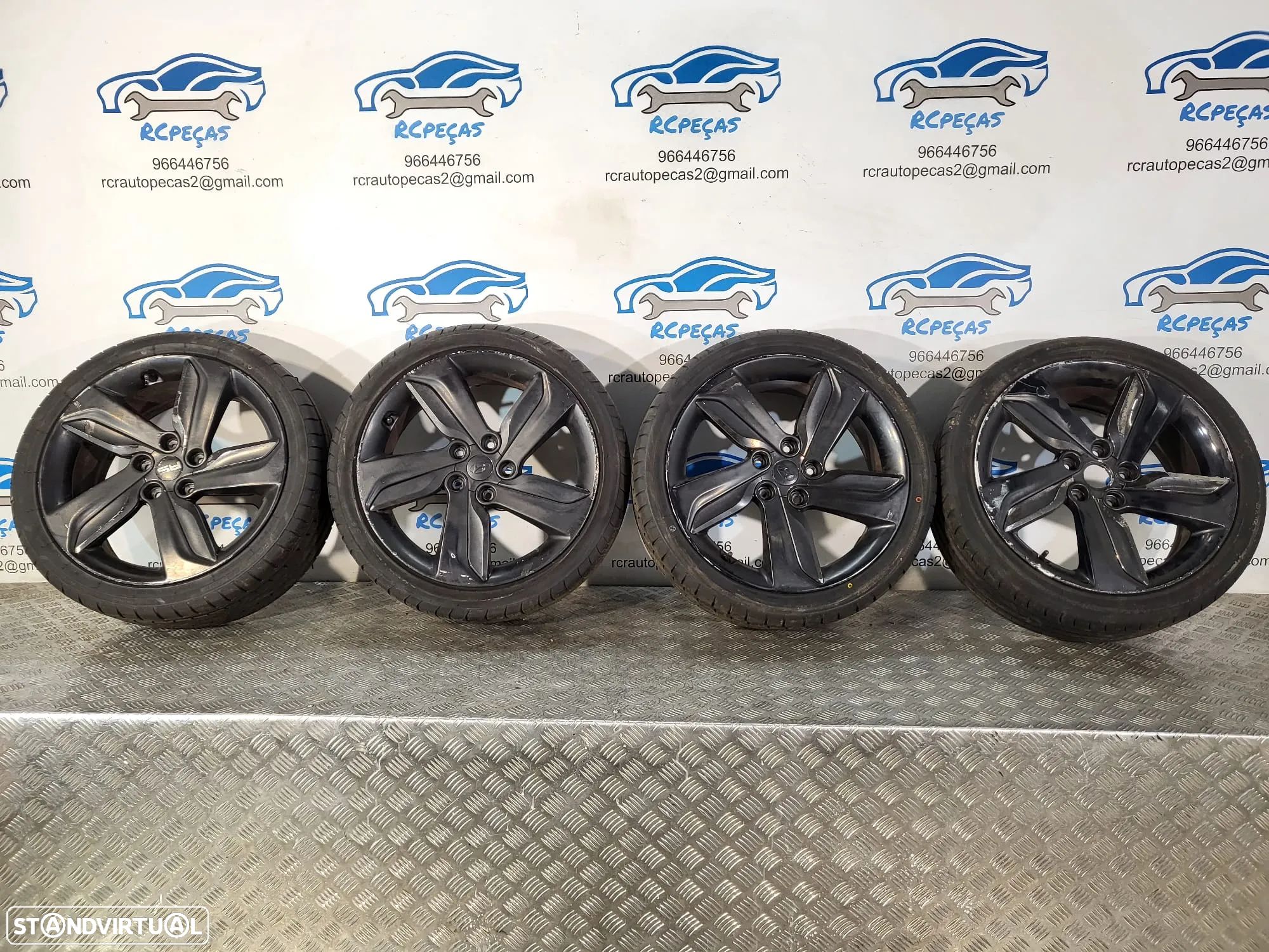 Conjunto Jantes 18 Originais Hyundai Veloster Turbo ET49 7.5J 5x114 52910-2V350 - 1