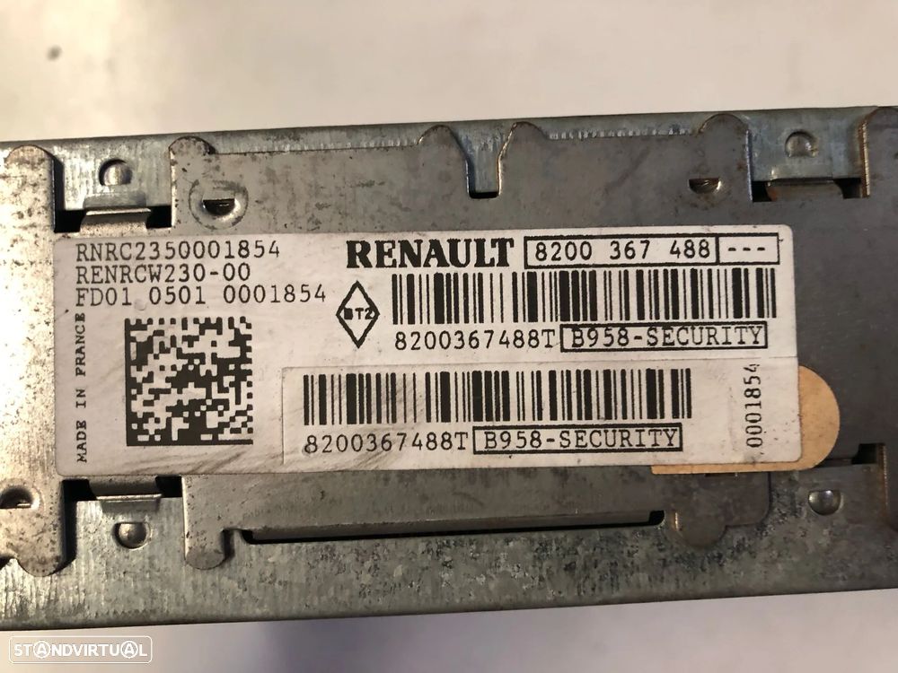 RENAULT MEGANE II AUTO RADIO CASSETE - R054 - 4