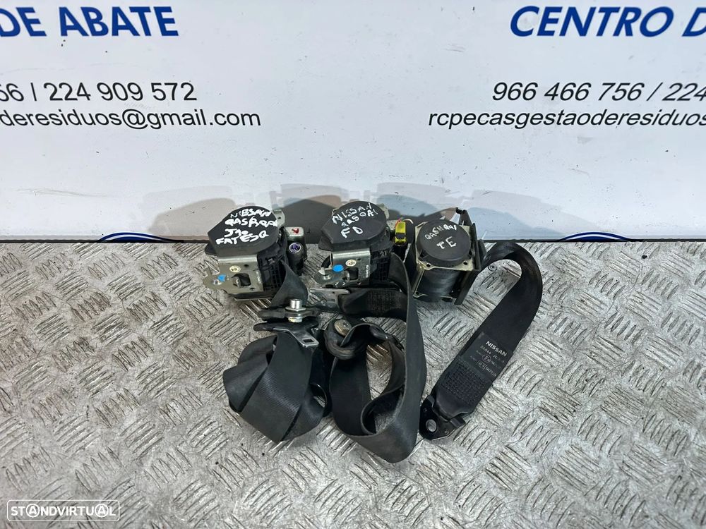 .Conjunto Cinto De Segurança Frente Frontais Tras Traseiro Esquerdo Original Nissan Qashqai J10 2006 - 20014 - 2