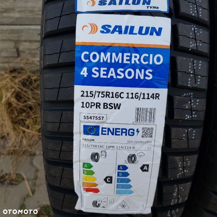 4x 215/75R16C Sailun Commercio 4Seasons  Nowy komplet opon całorocznych Poznań - 2