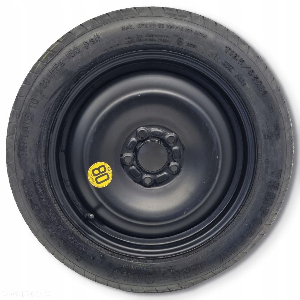 KOŁO DOJAZDOWE Ford C-Max Focus Mk2 II 125/85 R16 5x108 1S71MH dojazdówka - 1