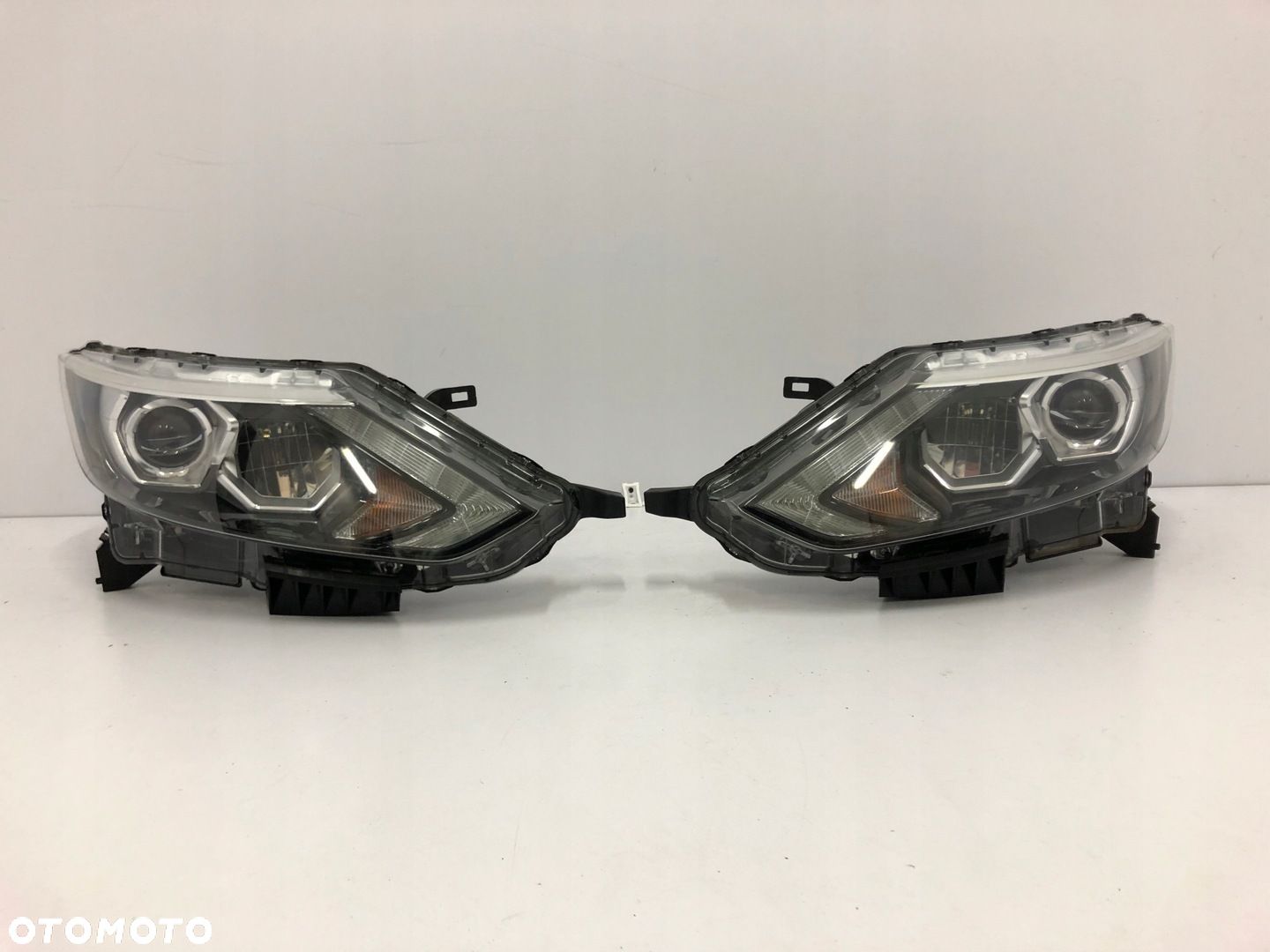 NISSAN QASHQAI II 2 J11 13-17 LAMPY FULL LED LEWA PRAWA PRZEDNIA 100-18015 - 1