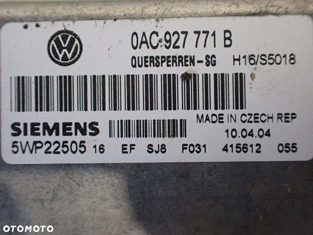 STEROWNIK MODUŁ NAPĘDU VOLKSWAGEN TOUAREG 5.0 0AC927771B - 3