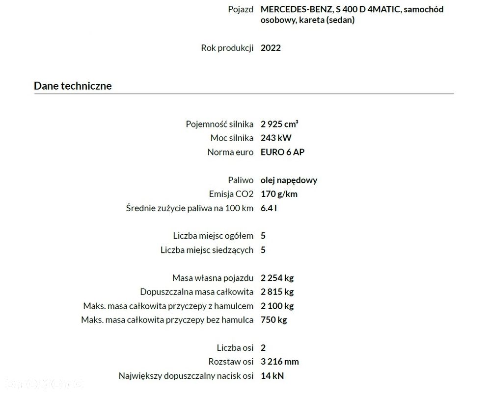 Mercedes-Benz Klasa S 400 d 4-Matic L 9G-TRONIC - 4