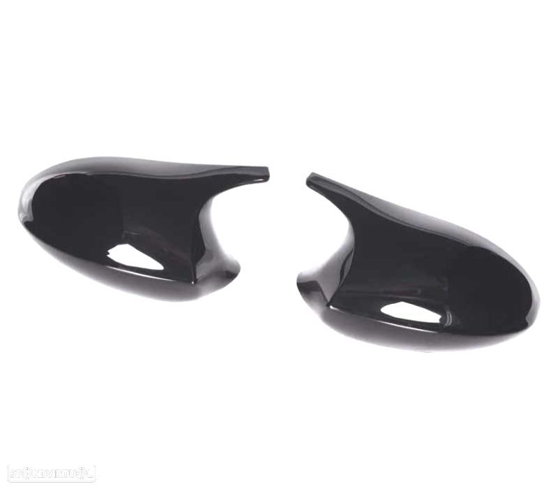 CAPAS DE ESPELHOS RETROVISORES BMW E92 E93 06-10 LOOK M3 PRETO BRILHANTE - 3