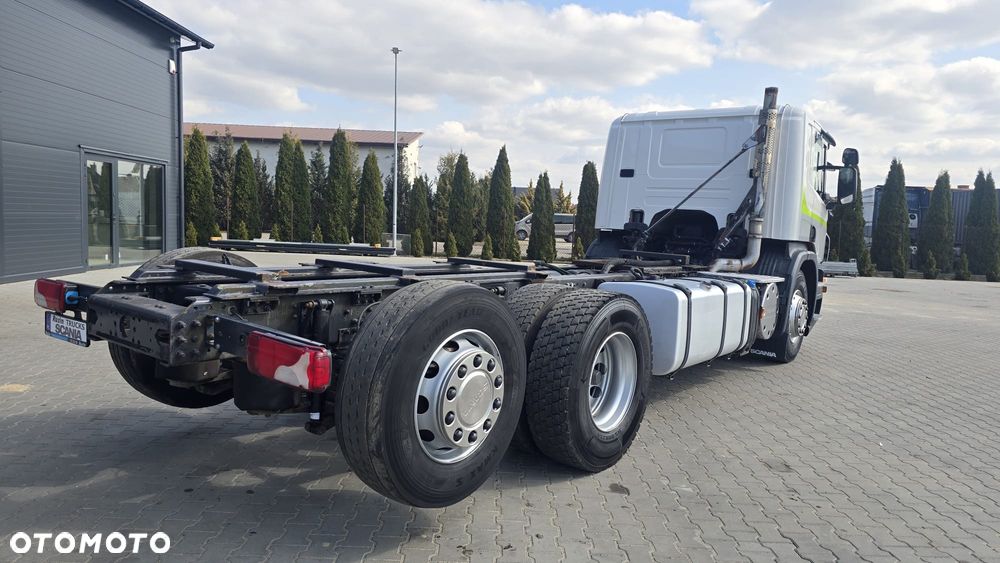 Scania P360 6x2 13l 6cyl PDE  4.3m rozstaw rama do zabudowy beczka asenizacyjna mleko wywrotka niski przebieg! - 19