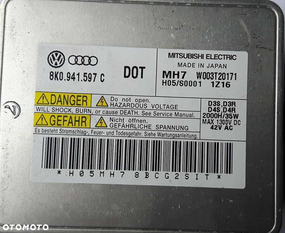 VW SEAT SKODA MODUŁ ŚWIATEŁ 8K0941597 C - 1