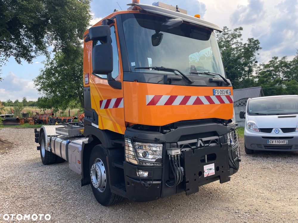 Renault C 440 Kerax Premium Hakowiec PALFINGER T15  Czołownica pojazd specjalny zimowego utrzymania dróg - 24