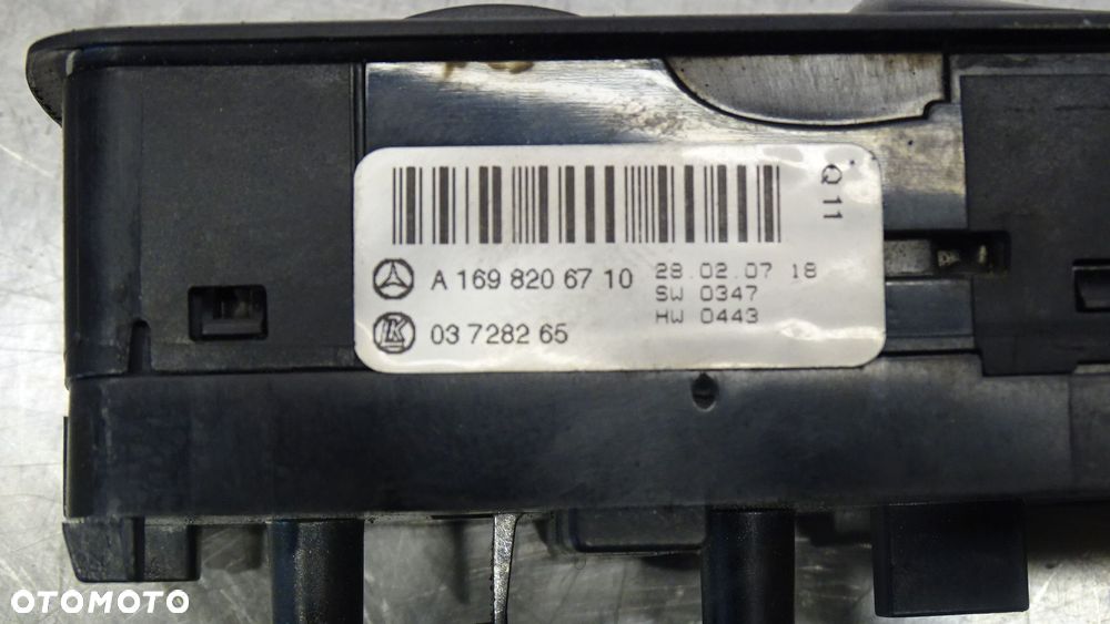 PANEL STEROWANIA SZYB MERCEDES W169 A150 - 4