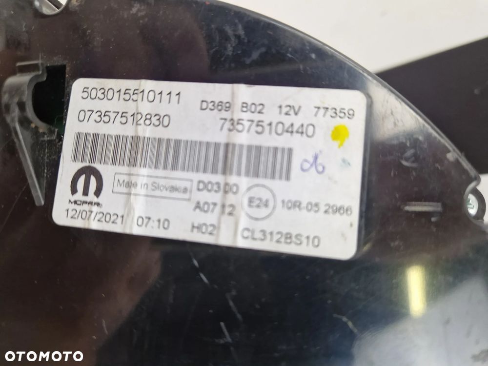 Licznik Fiat 500 benzyna 735751283 - 4