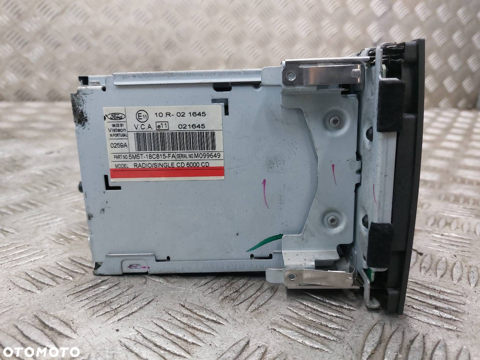 RADIO ODTWARZACZ KOD  FORD FOCUS MK2 5M5T-18C815-FA - 3