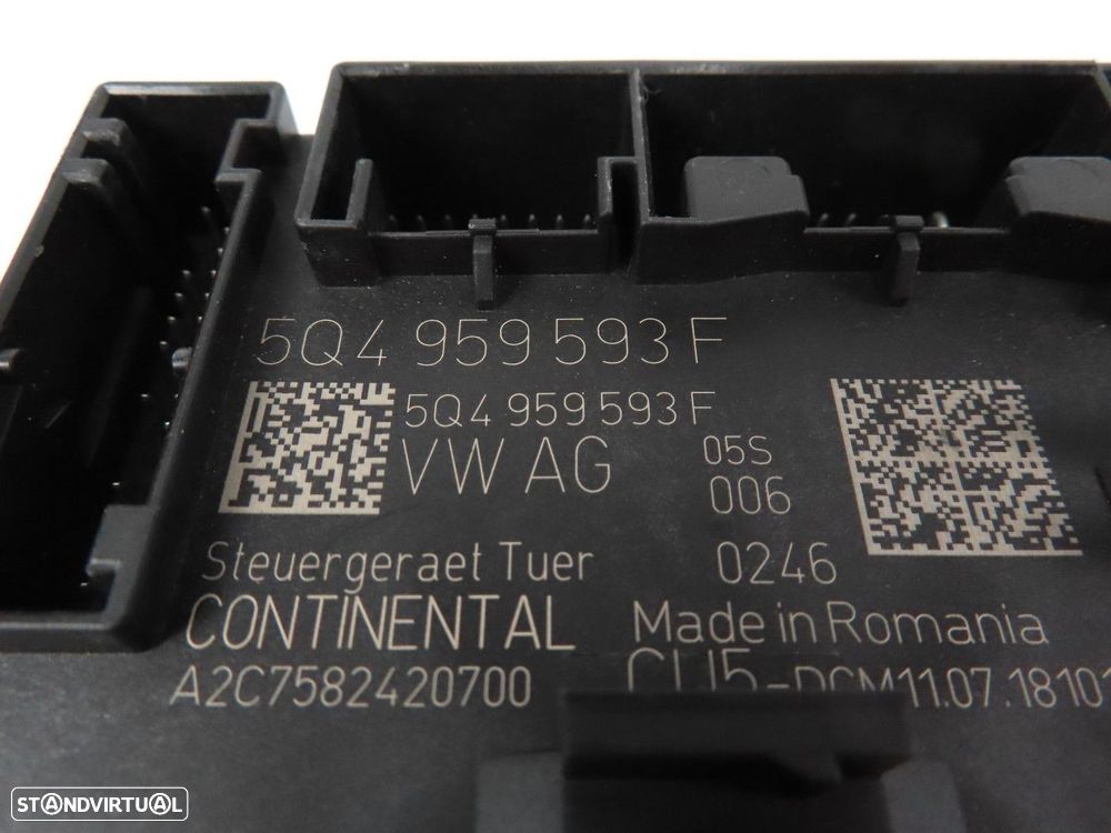 Módulo da Porta Esquerdo/Frente Usado / Original VW T-ROC (A11) 5Q4959593F - 3