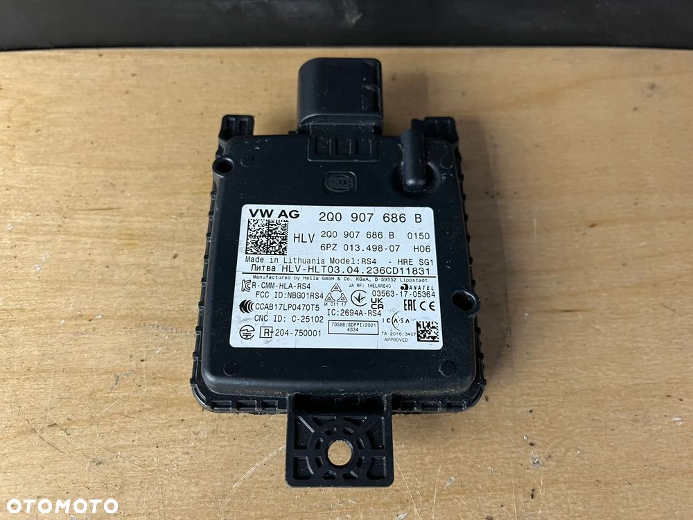 VW Volkswagen Moduł radar ACC asystent martwego pola 2Q0907685B 2Q0907686B - 3
