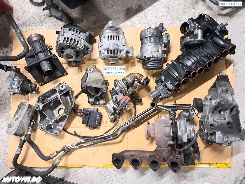 Turbina Galerie admisie Compresor Alternator Racitor gaze EGR supapa Termoflot Pompa servo Instalatie electrica Bmw X3 E83 X3 E83 Lci - 1