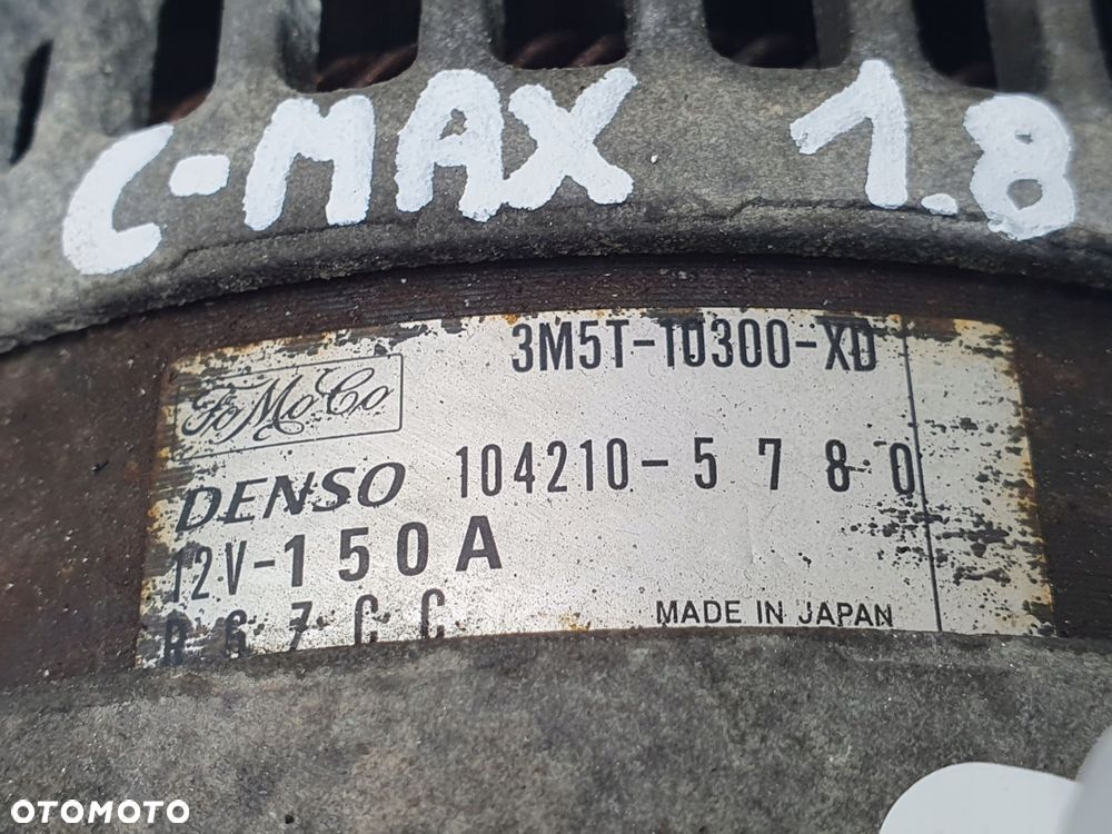 ALTERNATOR Ford C-Max Focus II 1.8 16V 3M5T-10300-XD 104210-5780 150A - 3