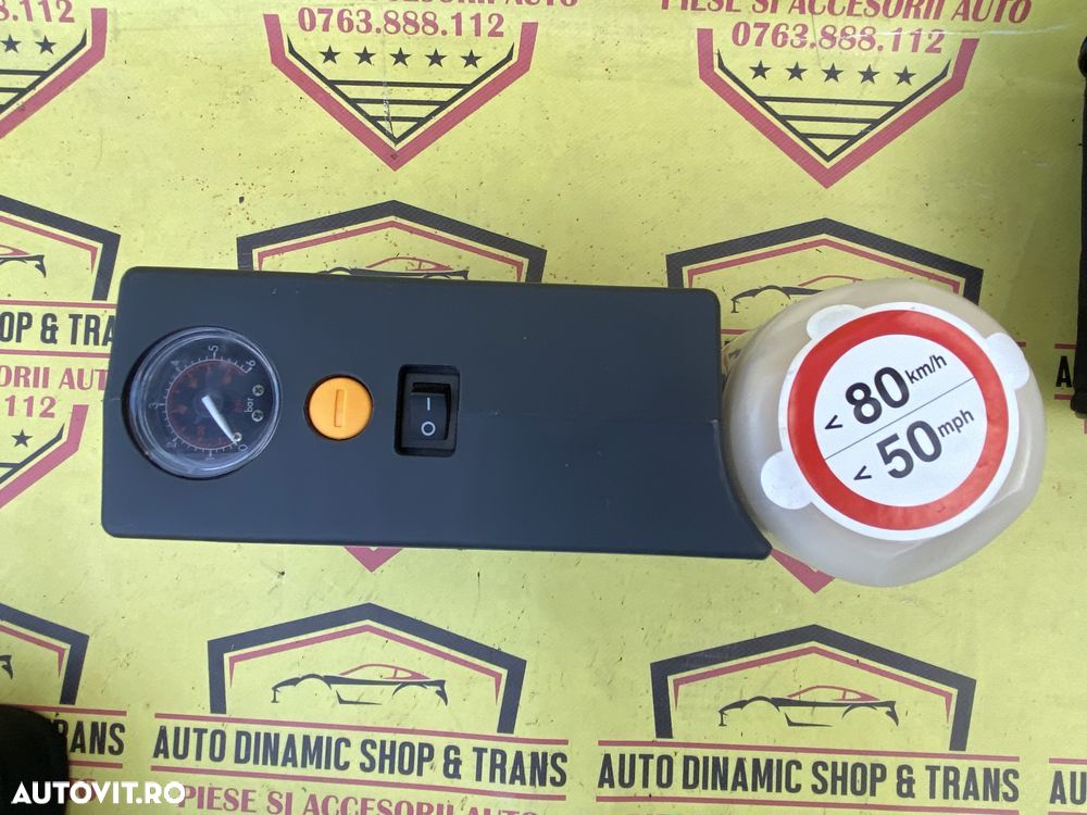 Kit pana compresor auto umflat roti GM Opel 180W 12Vcu husa - 5
