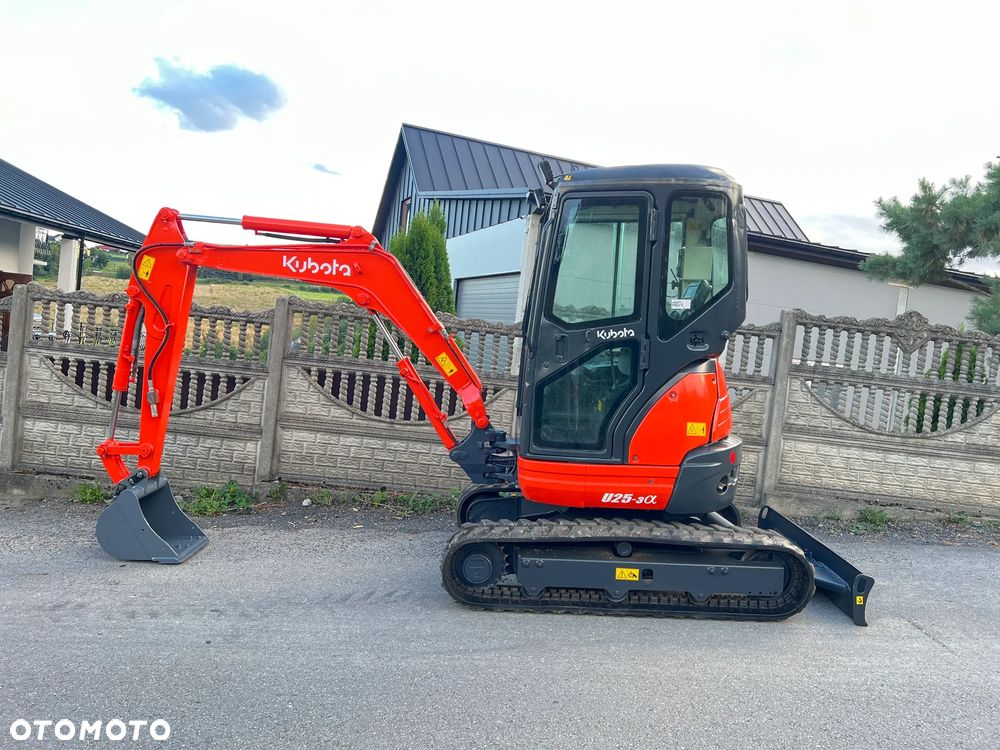 Kubota U25-3α | Minikoparka KUBOTA U25 | Zerowy Obrys | Waga 3 Tony | Mini Koparka 2.5 Tony | - 6