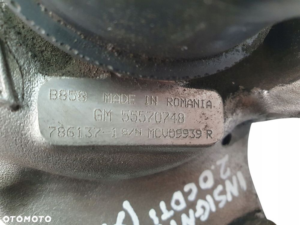 TURBOSPRĘŻARKA Opel Insignia Zafira C 2.0 CDTI Turbo 55570748 786137-1 - 7