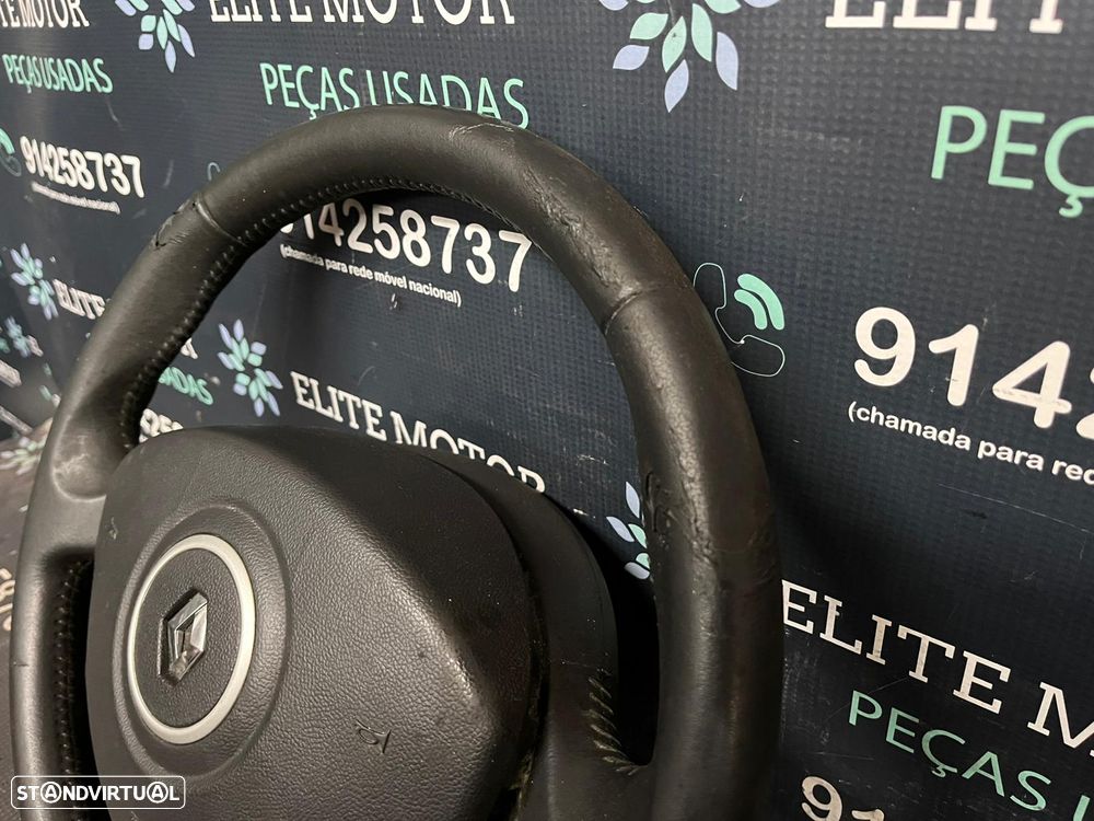 Volante usado pele com airbag RENAULT CLIO III 3 - 4