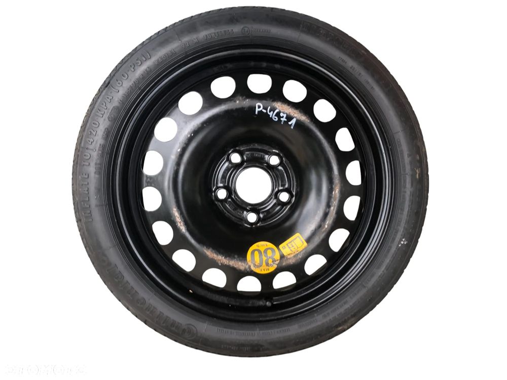 Koło Zapasowe Dojazdowe 115/70 R16 5x105 56.6MM Opel Astra J K - Gwarancja Wysyłka - 1