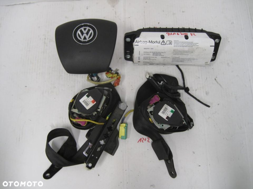 VW PHAETON LIFT 11- PODUSZKA KIEROWCA PASAŻER PASY 3D0880201DD - 1