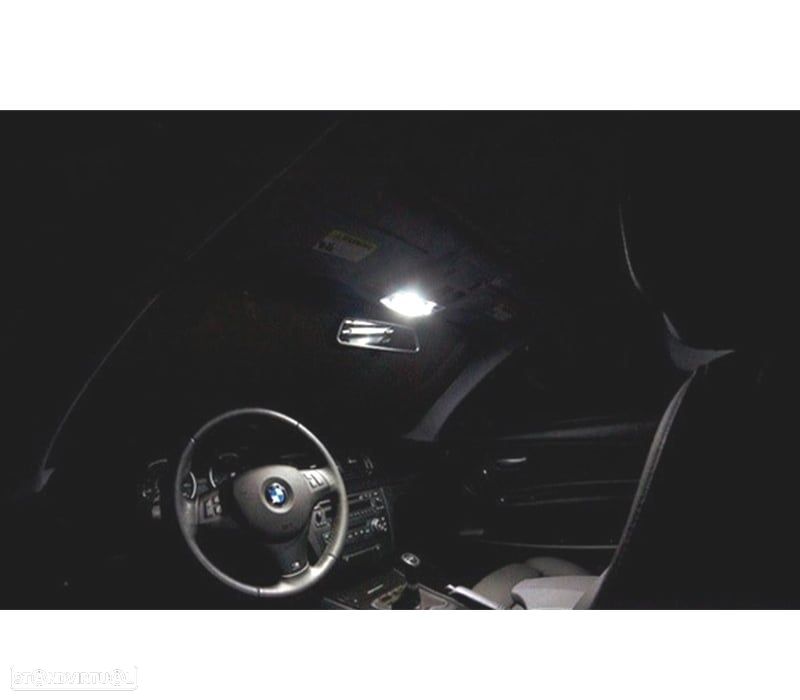 KIT COMPLETO DE 8 LÂMPADAS LED INTERIOR BMW 1 SERIE F20 F21 116I 118I 120I 120D 125D 125I M135I 12- - 3