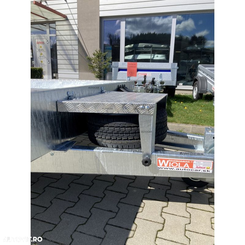 Autocar Remorca cu trei axe franata B3535 cu rampa - 5
