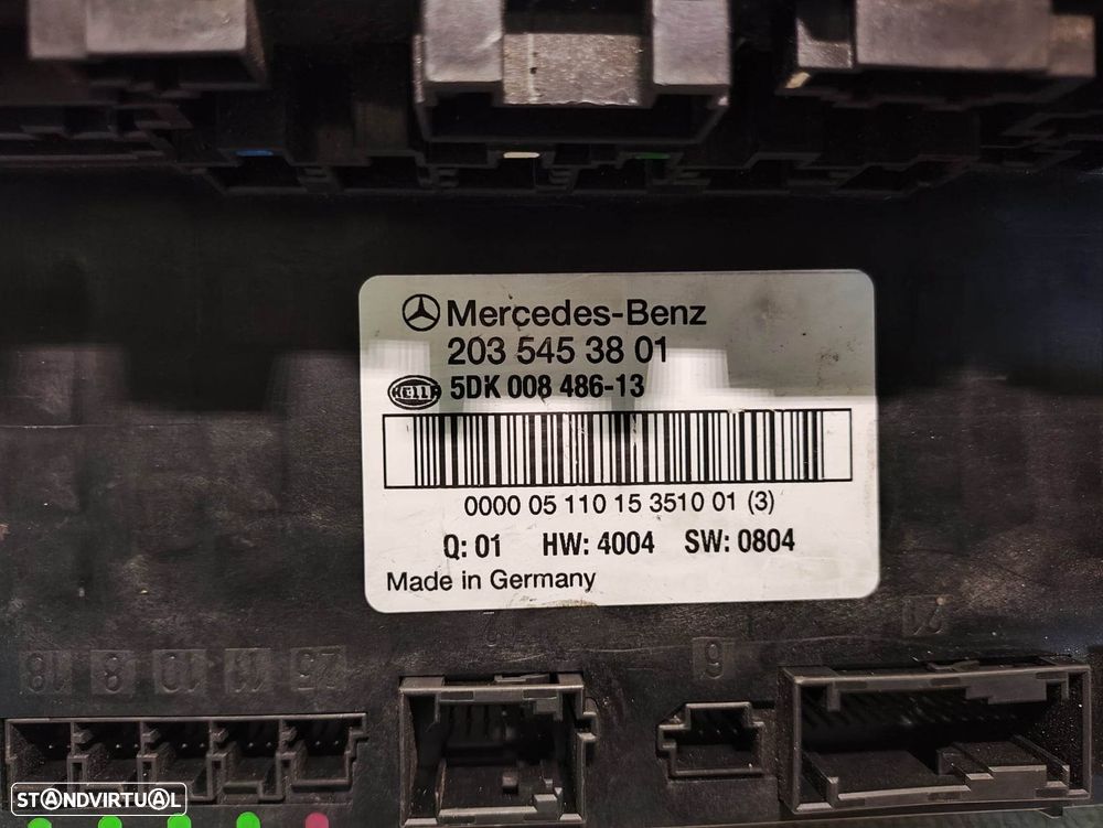 TAMPA CAIXA FUSIVEIS TAMPA PAINEL COMANDO CONTROLO SAM MERCEDES BENZ CLASS C W203 A2035453801 2035453801 5DK00848613 COUPE CL203 CLC CLASS E W211 E220 CLK C209 W209 - 5