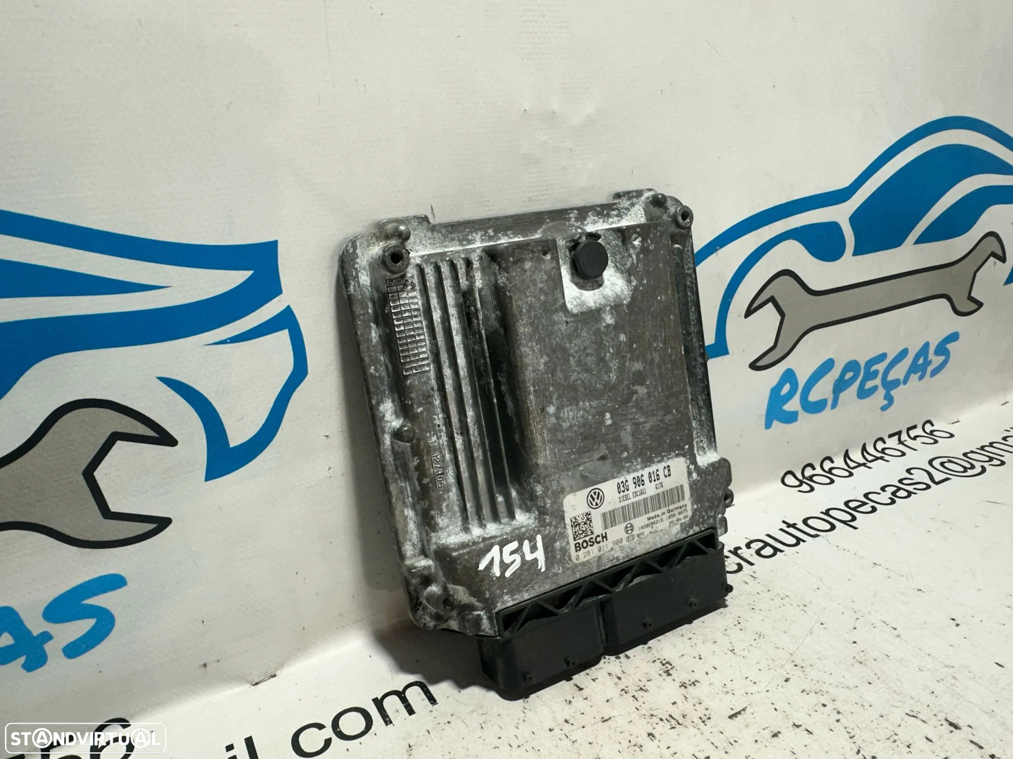 .Centralina Motor Original Bosch VAG VW Volkswagen 1.9 TDi BXE BKC 03G 906 016 CB / 0 281 011 900 - 4