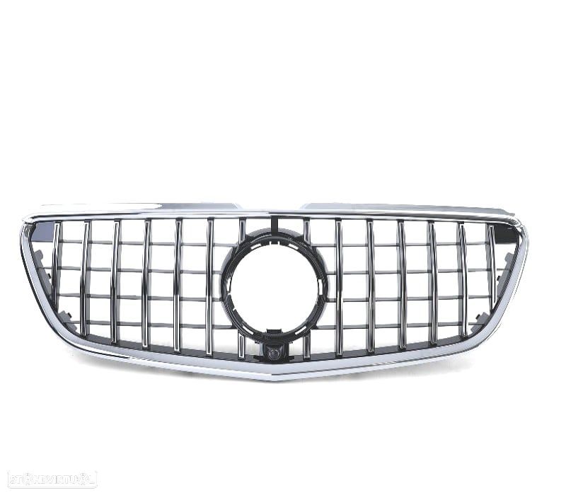 GRELHA FRONTAL MERCEDES VITO W447 14-19 PRETO CROMADO - 3