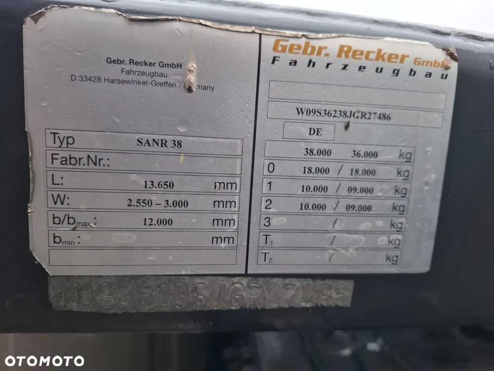 Inny RECKER SANR 38 - 17