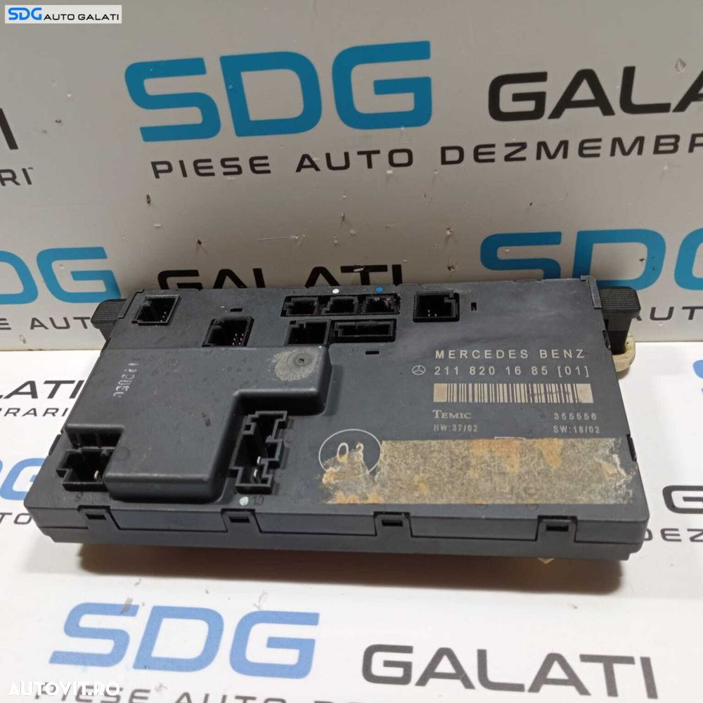 Modul Calculator Releu Confort Control Usa Portiera Dreapta Fata Mercedes Clasa E Class W211 2002 - 2009 Cod 2118201685 211 820 16 85 [01] [272M9] - 1