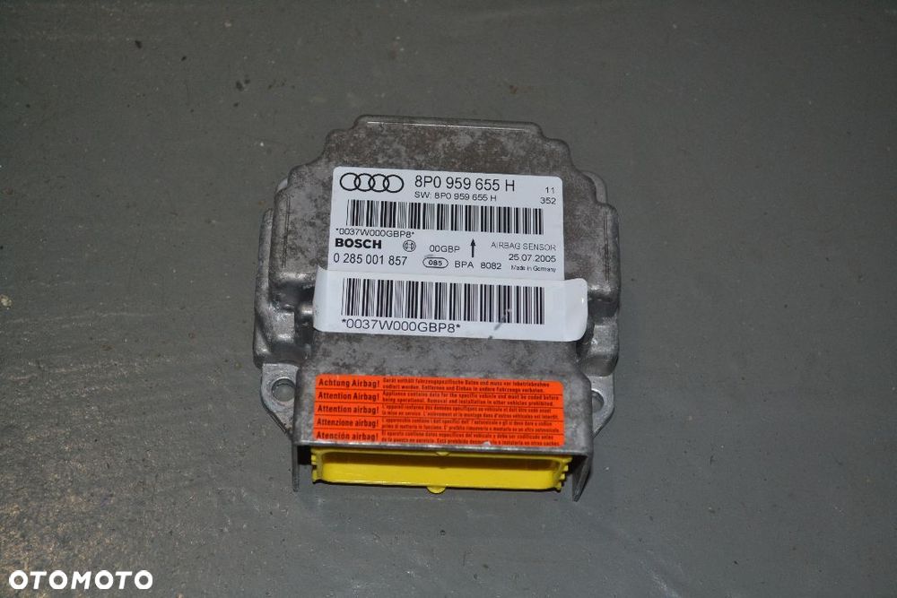AUDI A3 8P STEROWNIK PODUSZEK SENSOR AIRBAG 8P0959655H - 1