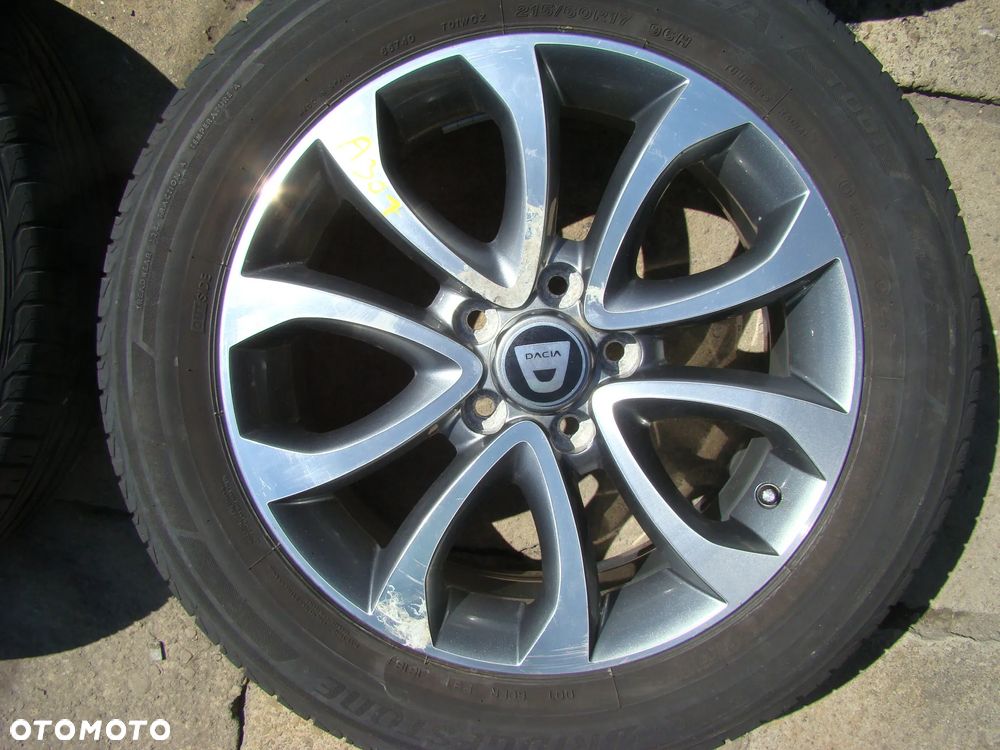 a307 5x114,3 Dacia Duster 7Jx17 opony letnie 215/60 R17 - 2