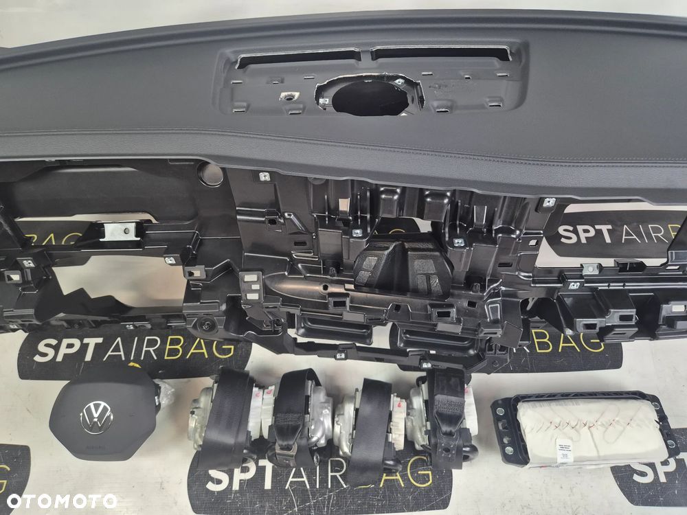 VW TIGUAN 3 III 571 DESKA ROZDZIELCZA KONSOLA KOKPIT PULPIT PODUSZKI AIRBAG AIR BAG PASY KIT SET - 4