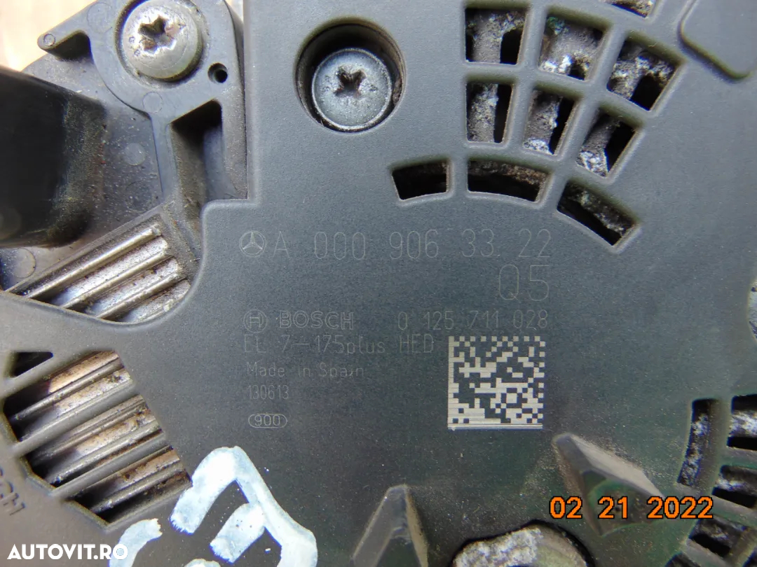 alternator Mercedes 2.2 euro 5 B Class w246 w176 w117 x177 w242 cla gla a class - 3