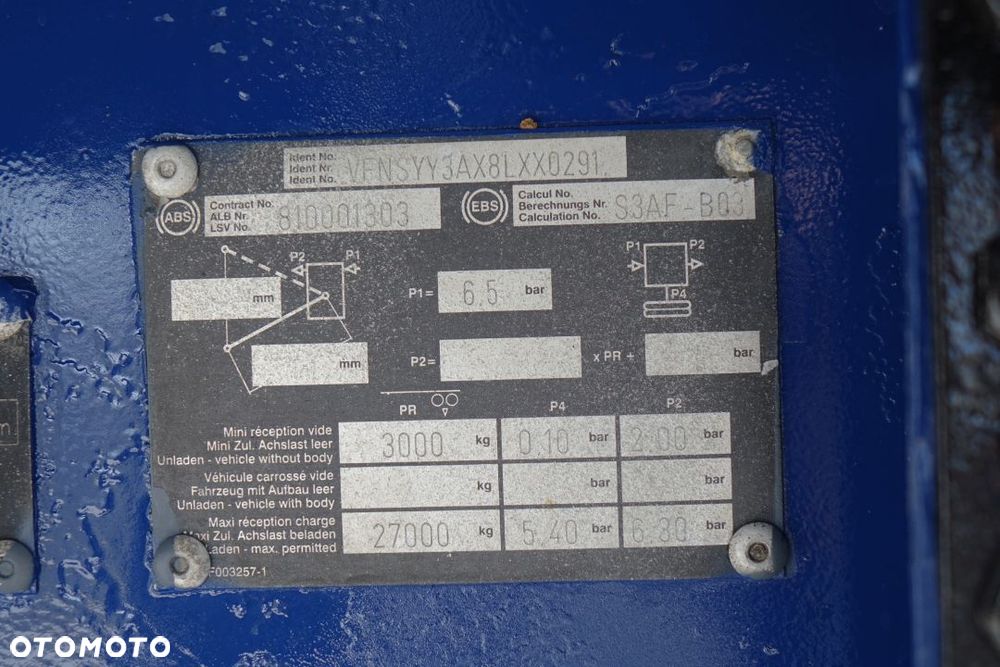 Trailor PLATFORMA / BURTOWA / OSIE SMB / PODŁOGA WZMACNIANA - SZYNA-DESKA - 29