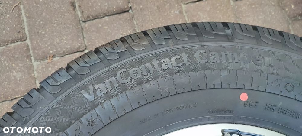 Koła Całoroczne Felgi Aluminiowe Oryg. Fiat Ducato Maxi Peugeot Boxer Citroen Jumper 16 cali 5x130 Ø78,1mm Et68 Continental 225/75/16 2025r Idealne !! Starogard Gdański - Wysyłka - 15