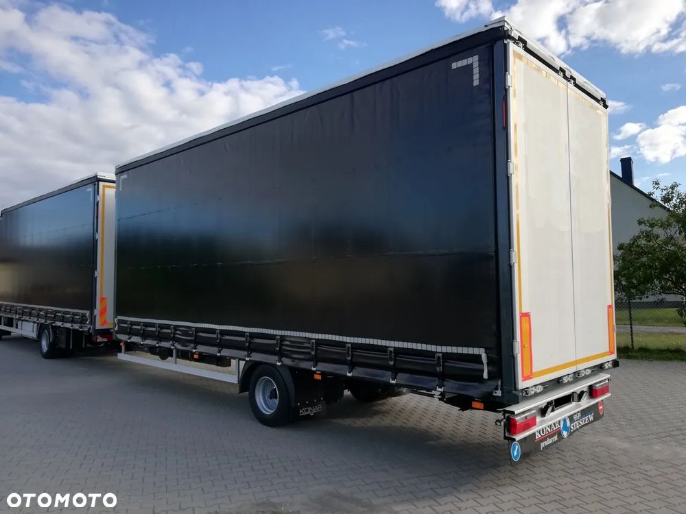 Konar JG3 19 Palet Przyczepa Jednoosiowa Tandem Przejazdowa Dach Suwany - 1