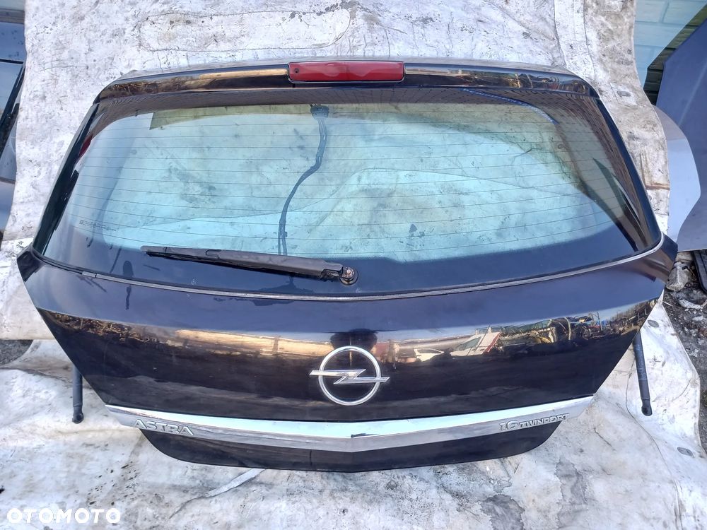 Opel Astra H HB 3 III Klapa tył tylna kolor Z20R czarny czarna mikrostyk szyba mechanizm