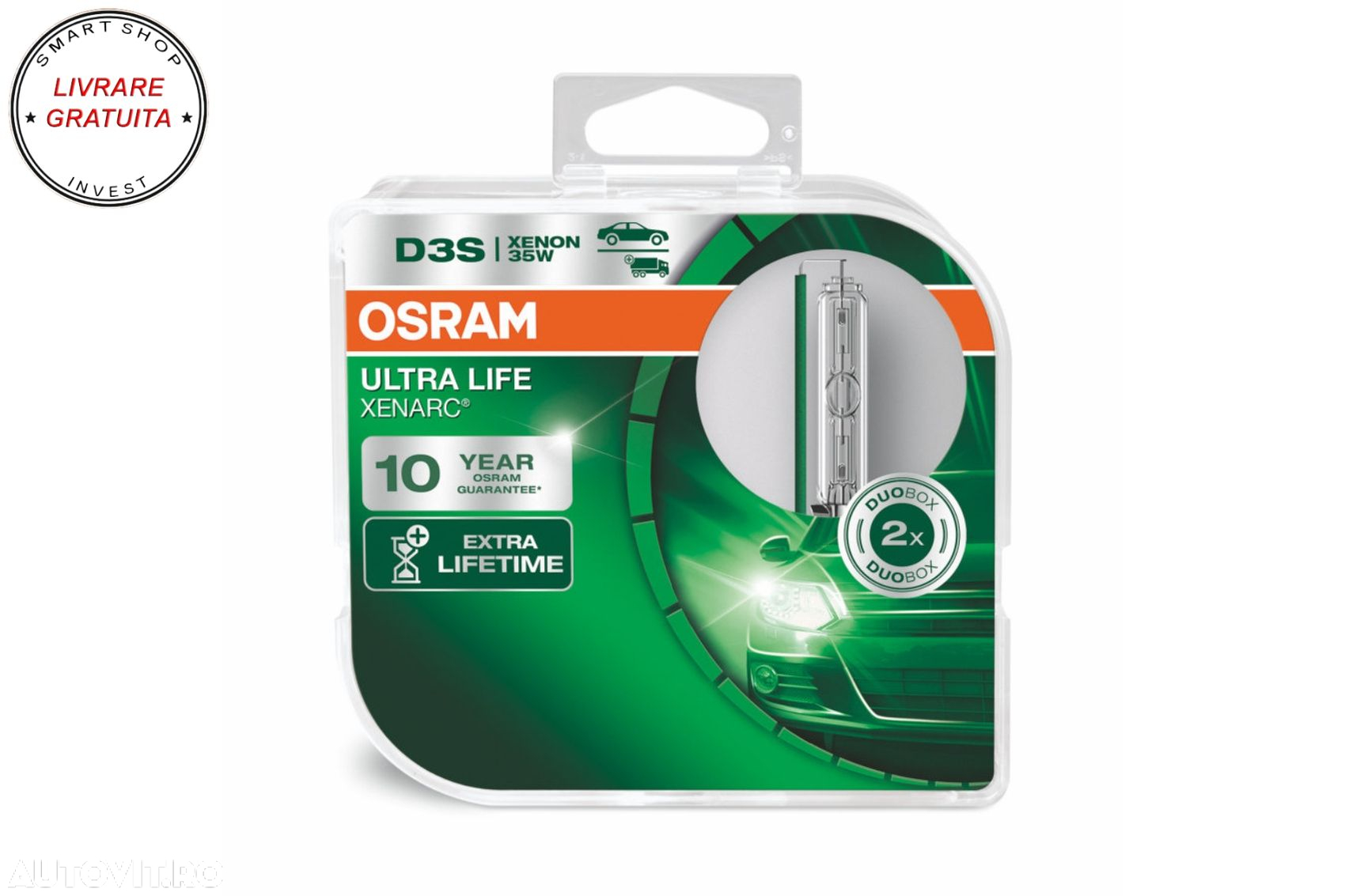 Set 2 Becuri Auto Xenon XENARC ULTRA LIFE D3S 66340ULT-HCB 35W- livrare gratuita - 4