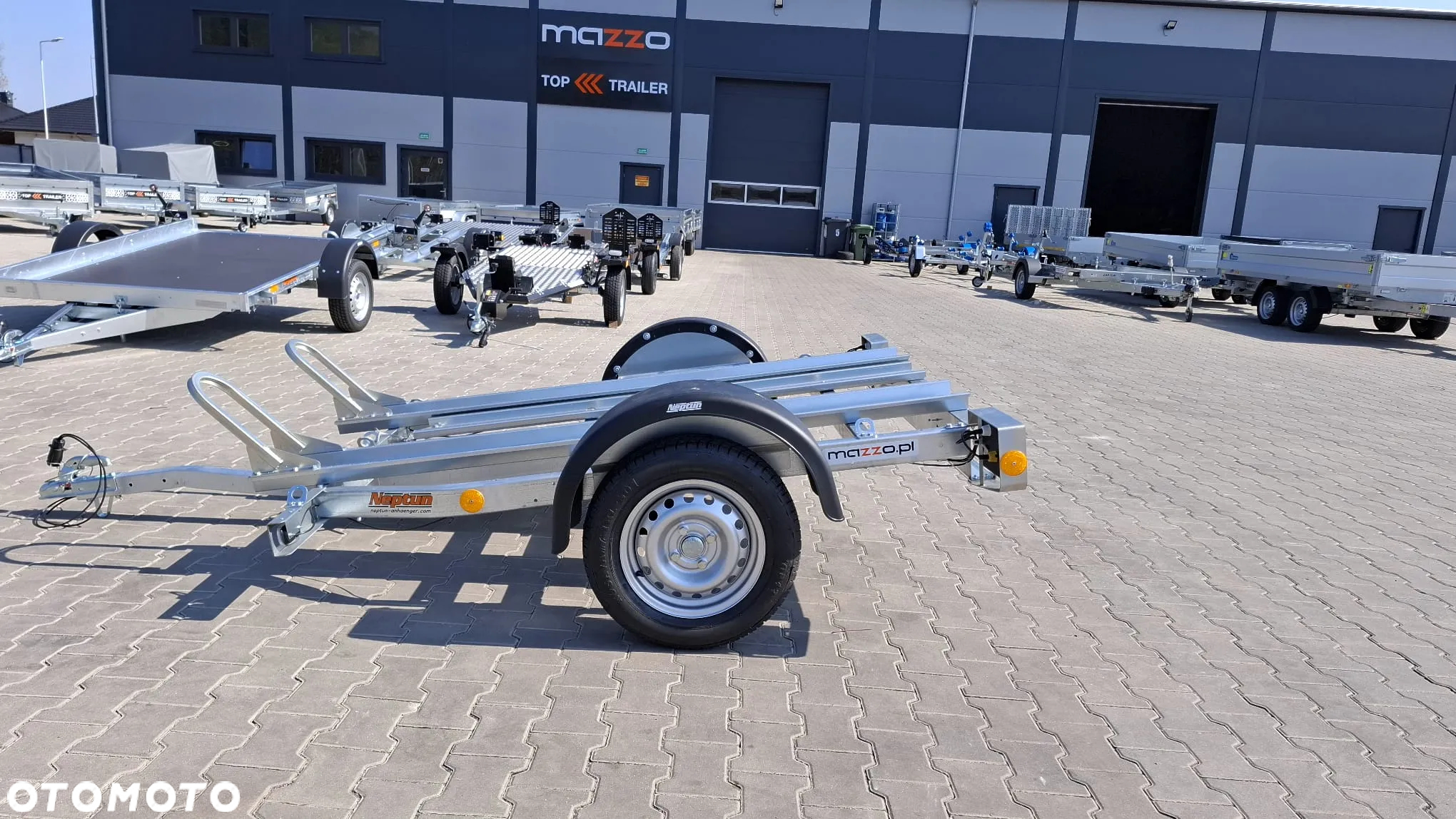 Neptun GN064 DOSTAWA Przyczepka na dwa motocykle 225x130 DMC 750kg UCHYLNA motocyklowa MOTO - 18