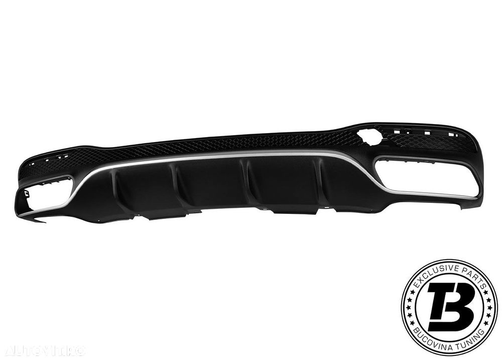 Difuzor Bara Spate cu Ornamente compatibil cu Mercedes GLS X166 GLS63 Design - 4